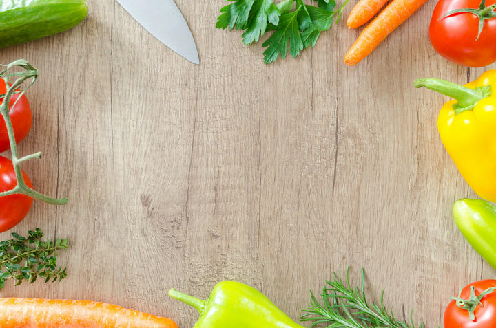 Plato saludable con verduras y proteína