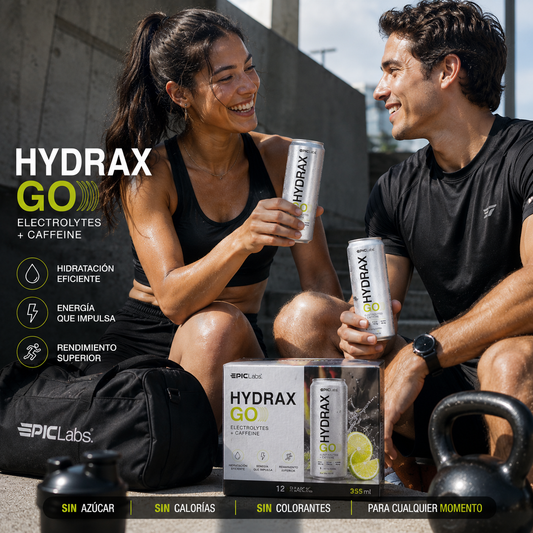 HYDRAX GO® Soda Electrolitos + Cafeína (Lote Exclusivo)
· Hidratación y Energía Diaria