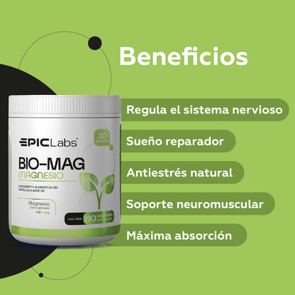 BIO-MAG | Magnesio glicinato recuperación y rendimiento