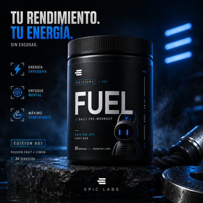 FUEL® Daily Preworkout (Epic Editions 001)
· Pre-entreno diario
