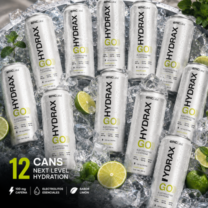 HYDRAX GO® Soda Electrolitos + Cafeína (Lote Exclusivo)
· Hidratación y Energía Diaria