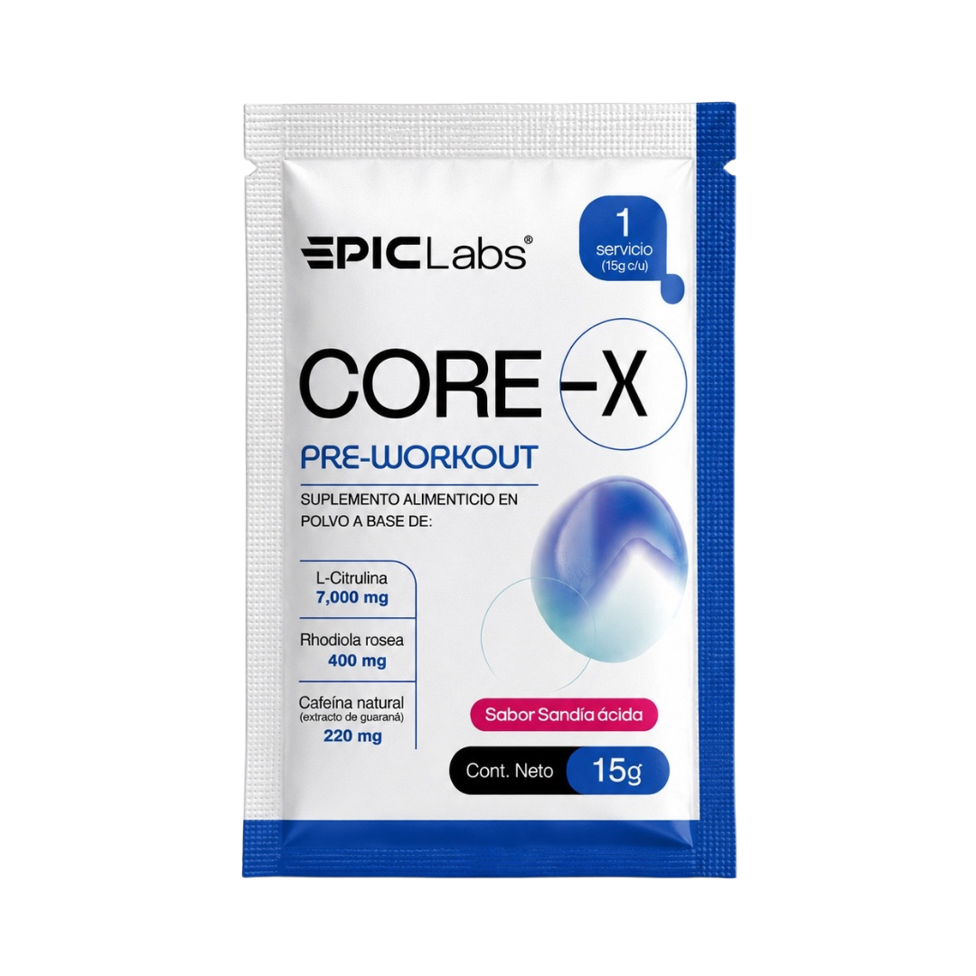 CoreX Pre-Entreno en Sobre | EPIC LABS® — Energía, Enfoque y Rendimiento