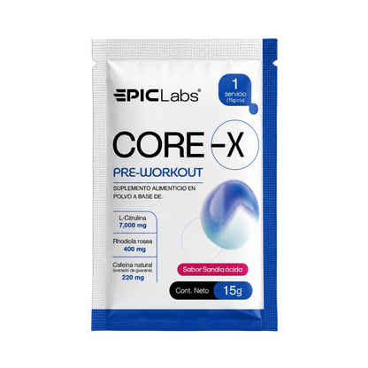 CoreX Pre-Entreno en Sobre | EPIC LABS® — Energía, Enfoque y Rendimiento
