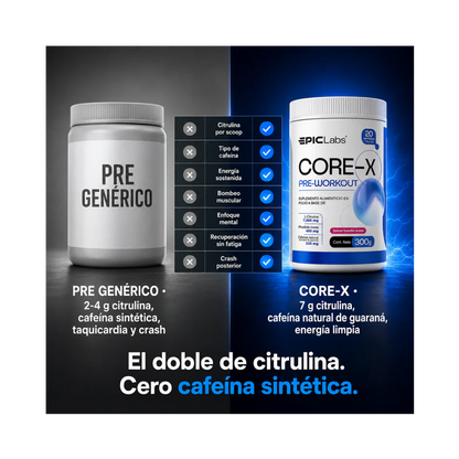 CoreX Pre-Entreno en Sobre | EPIC LABS® — Energía, Enfoque y Rendimiento