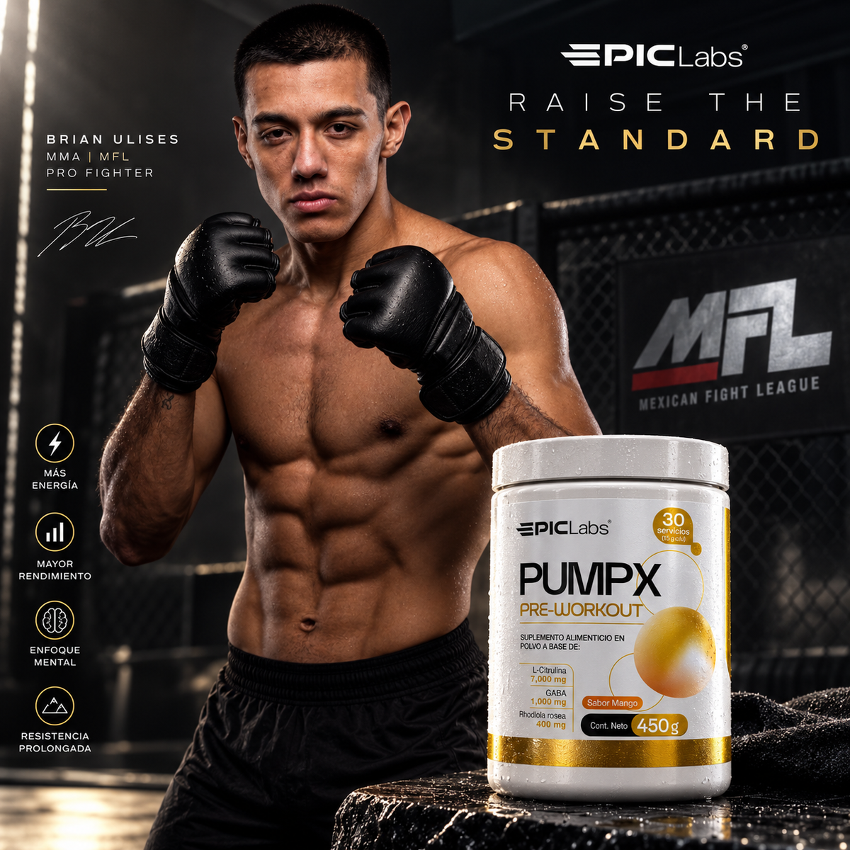 PUMPX® · Pre-entreno sin estimulantes · Bombeo y enfoque a cualquier hora