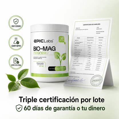 BIOMAG® Magnesio glicinato · Recuperación y sueño