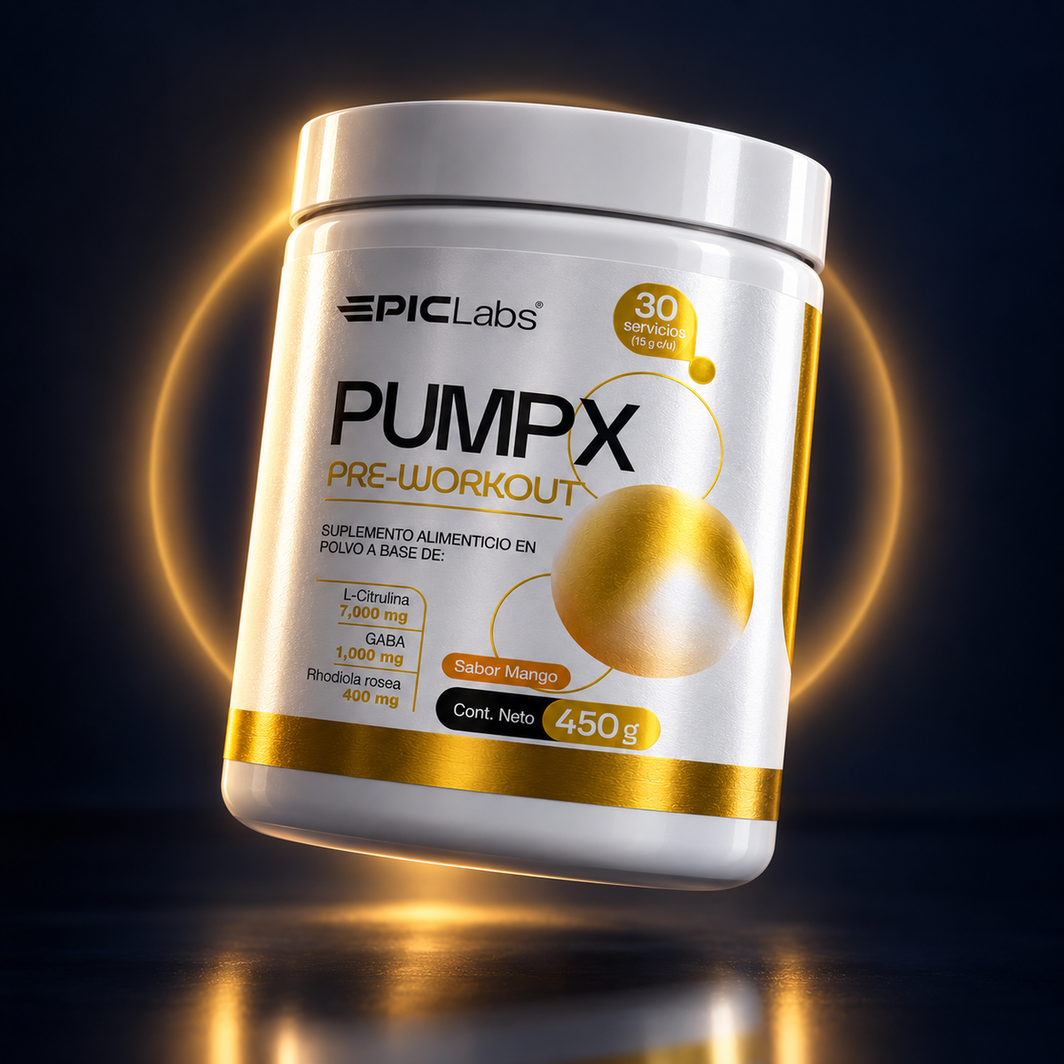 PUMPX® · Pre-entreno sin estimulantes · Bombeo y enfoque a cualquier hora