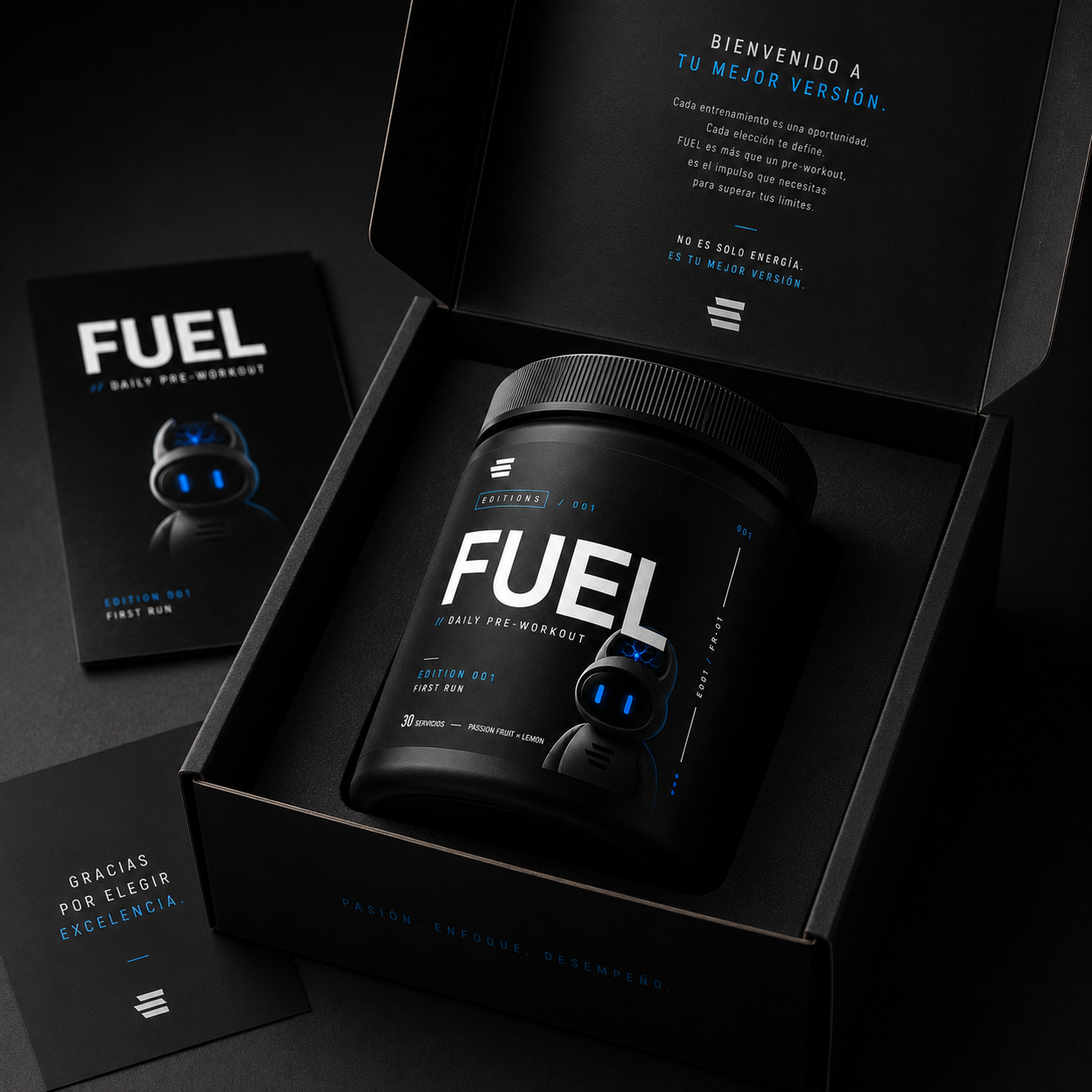 FUEL® Daily Preworkout (Epic Editions 001)
· Pre-entreno diario
