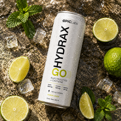 HYDRAX GO® Soda Electrolitos + Cafeína (Lote Exclusivo)
· Hidratación y Energía Diaria