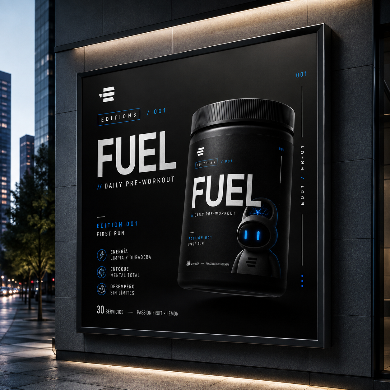 FUEL® Daily Preworkout (Epic Editions 001)
· Pre-entreno diario
