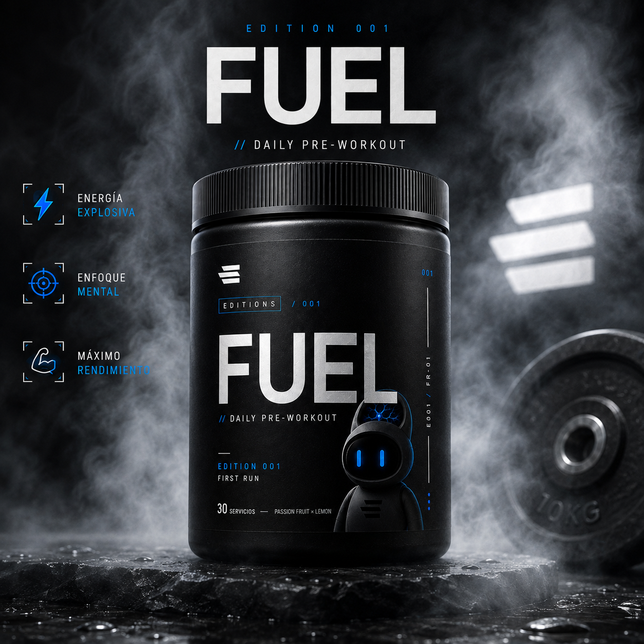FUEL® Daily Preworkout (Epic Editions 001)
· Pre-entreno diario
