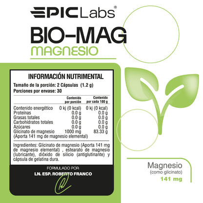 BIO-MAG | Magnesio glicinato recuperación y rendimiento