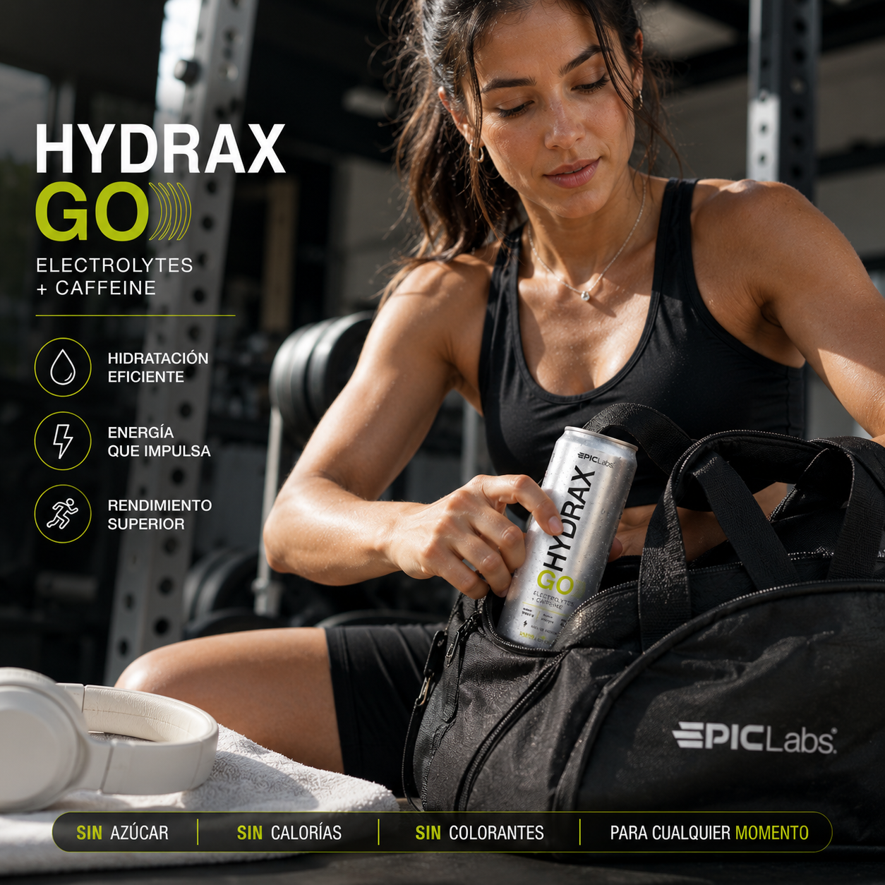 HYDRAX GO® Soda Electrolitos + Cafeína (Lote Exclusivo)
· Hidratación y Energía Diaria