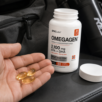 OMEGAGEN® Omega-3 Epax Concentrado 50/25 (Preventa) · 2,100 mg EPA + DHA