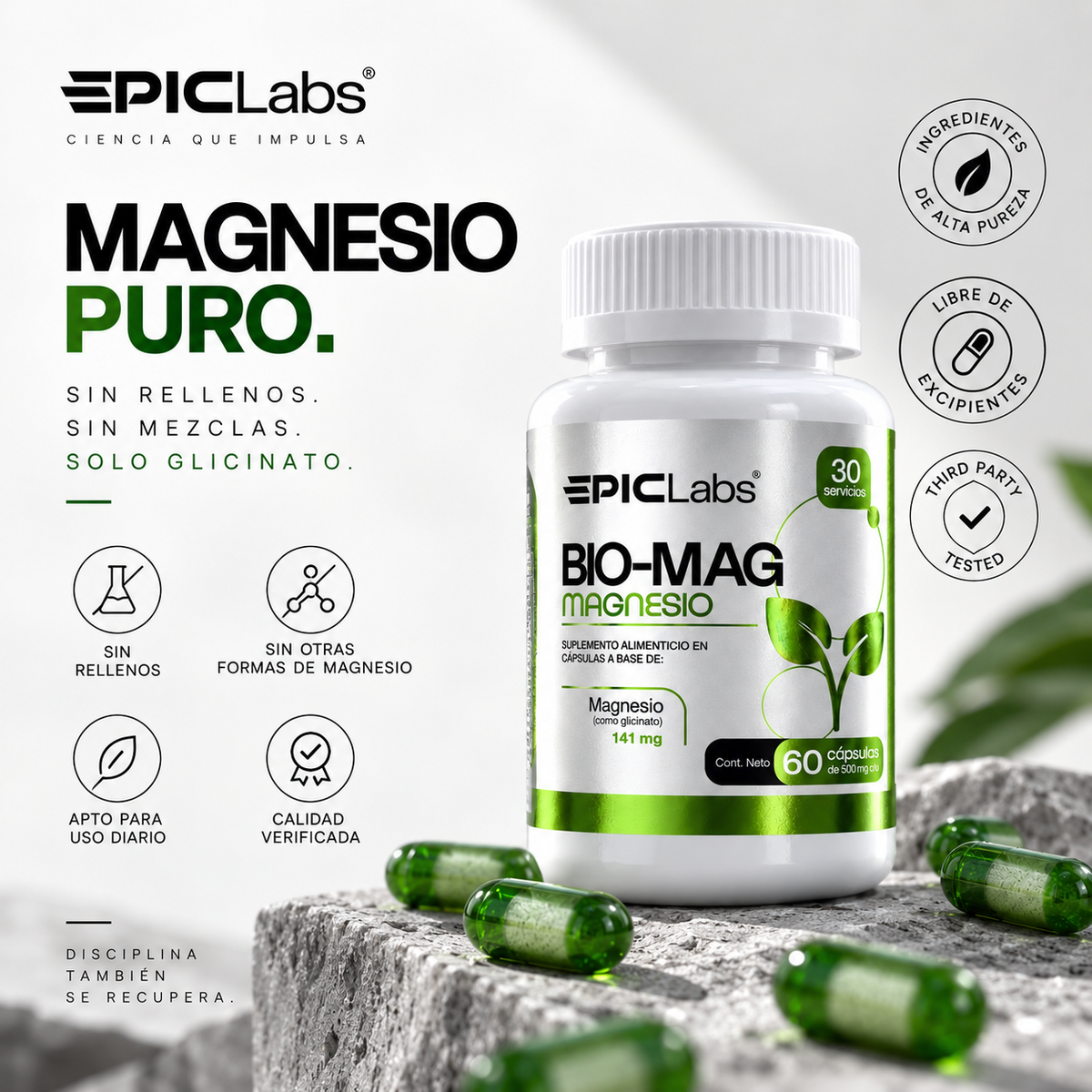 BIOMAG® · Magnesio glicinato · Recuperación y sueño