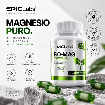 BIOMAG® · Magnesio glicinato · Recuperación y sueño