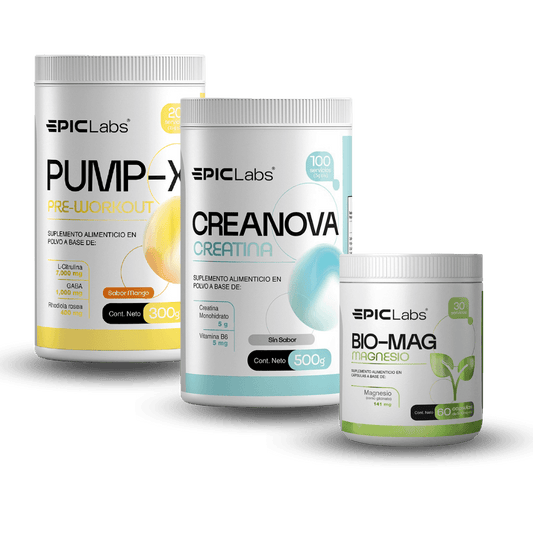 PROTOCOLO NEURO® · PUMPX + CREANOVA + BIOMAG · Mente, músculo y descanso