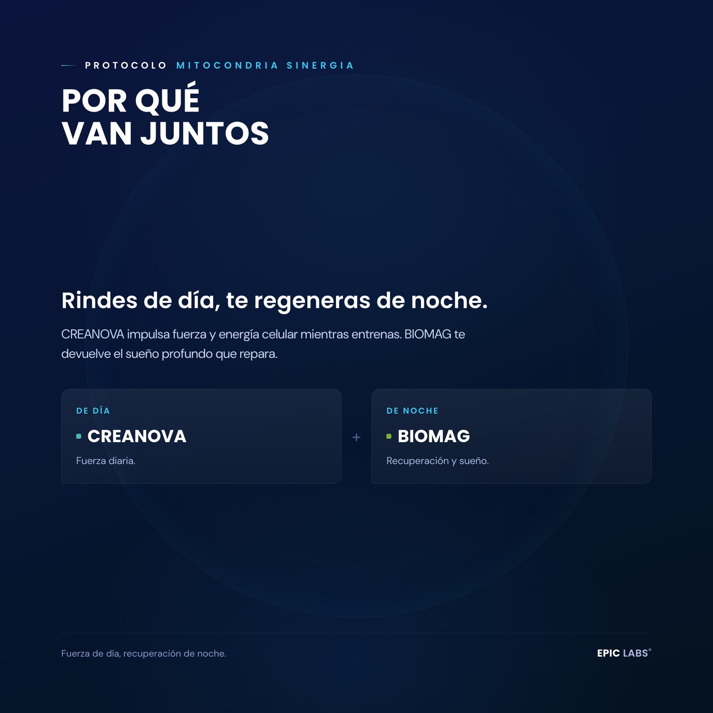 Por qué van juntos CREANOVA y BIOMAG en el Protocolo MITOCONDRIA