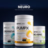 PROTOCOLO NEURO® · PUMPX + CREANOVA + BIOMAG · Mente, músculo y descanso