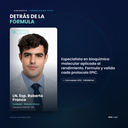 Respaldo real: LN. Esp. Roberto Franco, fundador y director clinico de EPIC